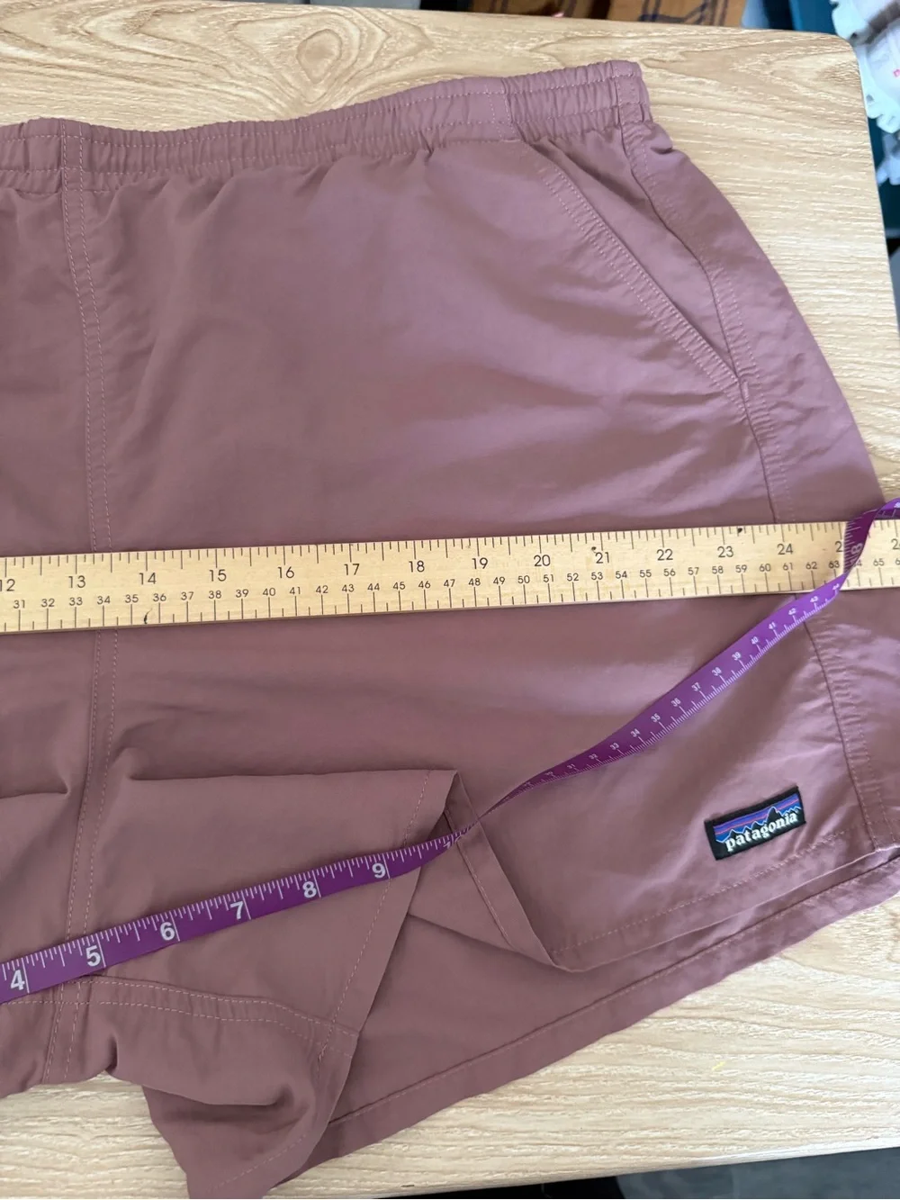 Patagonia Womens XXL Baggies Shorts Evening Mauve Outdoor Active Hike Travel